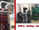 Micro Air® RP8-2, central system, collecting grinding dust from twelve grinding / buffing stations located in two separate rooms.